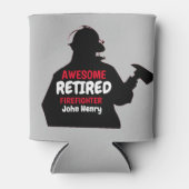 Silhouette Personalized ReGe Firefighter Blikjeskoeler (Voorkant)