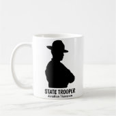 Silhouette Personalized State Trooper Coffee Mok (Links)