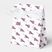 Silhouette Pink en Black Leopard Bedankdoosjes (Voorkant Zijde)