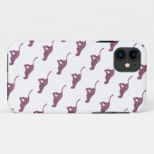 Silhouette Pink en Black Leopard Case-Mate iPhone Case (Achterkant (horizontaal))