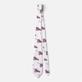 Silhouette Pink en Black Leopard Stropdas (Voorkant)