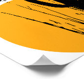 Silhouette Plante du désert de l'Arizona | Poster (Coin)