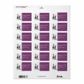 Silhouette Proposition Retourner les étiquettes d' (Feuille entière)