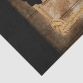 Silhouette Rodeo Cowboy op Bucking Bronco Horse Tissuepapier (Detail)