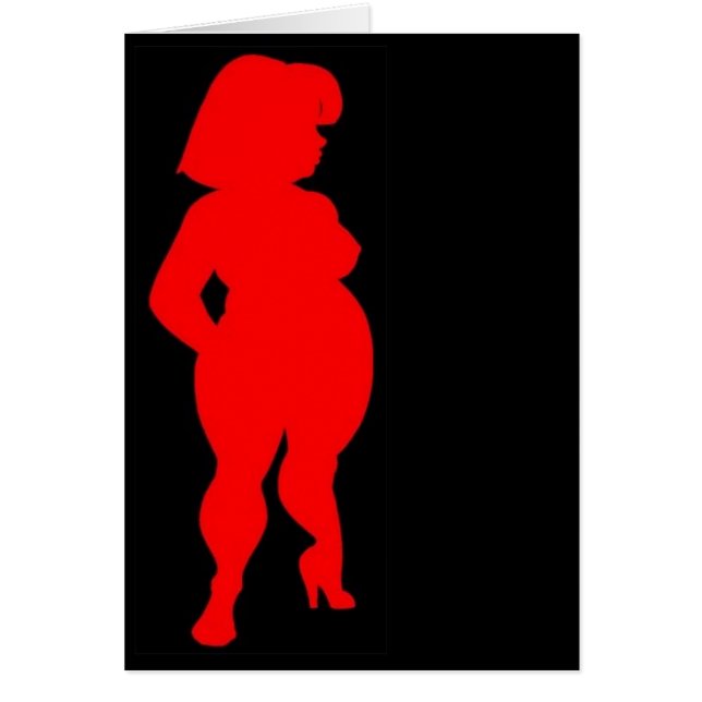 silhouette rouge de bbw (Devant)