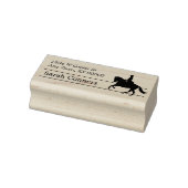 Silhouette Ruitersport Retouradres Rubberstempel (Stempel)