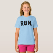 Silhouette Run Running voor Runner Marathon T-shirt (Voorkant volledig)