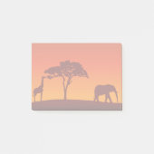 Silhouette Safari africaine - Notes Post-it® (Devant)