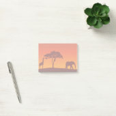 Silhouette Safari africaine - Notes Post-it® (Bureau)