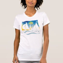 Silhouette Sailing in Zee T-shirt