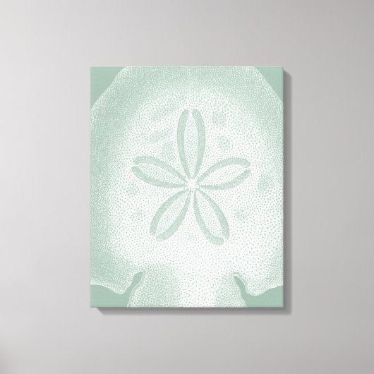 Silhouette Sand Dollar Canvas Afdruk (Voorkant)