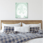 Silhouette Sand Dollar Canvas Afdruk (Insitu (Slaapkamer))