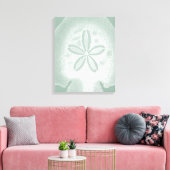 Silhouette Sand Dollar Canvas Afdruk (Insitu (Woonkamer))