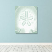 Silhouette Sand Dollar Canvas Afdruk (Insitu (Houten vloer))