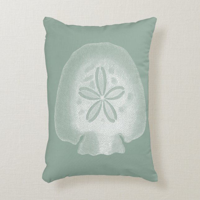 Silhouette Sand Dollar Decoratief Kussen (Voorkant(Verticaal))