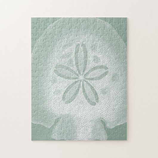 Silhouette Sand Dollar Legpuzzel (Verticaal)
