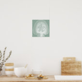 Silhouette Sand Dollar Poster (Keuken)