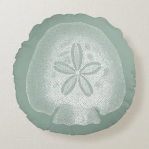 Silhouette Sand Dollar Rond Kussen