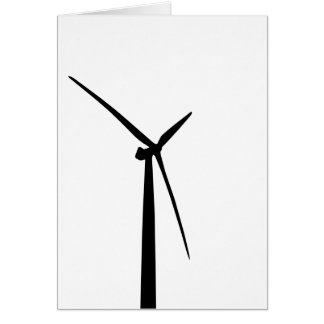 Silhouette simple d'énergie de vert de turbine de