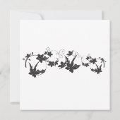 Silhouette simple Faire-part de mariage|Carré (Dos)