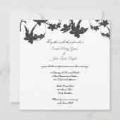 Silhouette simple Faire-part de mariage|Carré (Devant)