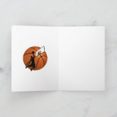 Silhouette Slam Dunk Kaart (Binnen)