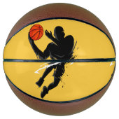 Silhouette speler basketbal (Voorkant)