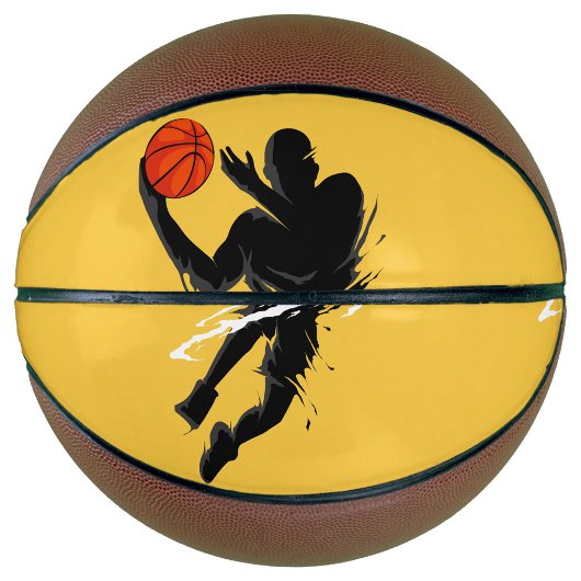 Silhouette speler basketbal