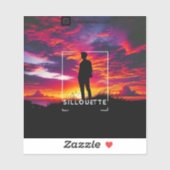 Silhouette Sunset Sticker (Vel)
