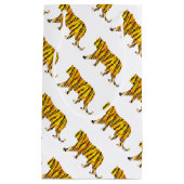 Silhouette Tiger Black en Sinaasappel Klein Cadeauzakje (Voorkant)