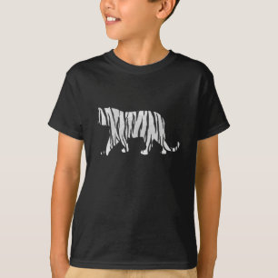 Silhouette Tiger Black en White T-shirt