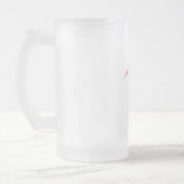 Silhouette Tropical Pink Flamingo Matglas Bierpul (Links)