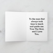 Silhouette vader loopt kind gelukwenskaart kaart (Binnen)