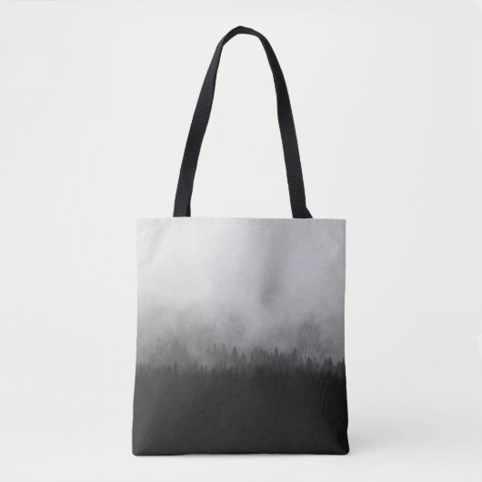 SILHOUETTE VAN BOMEN MET FOGS DRAAGTAS (Voorkant)