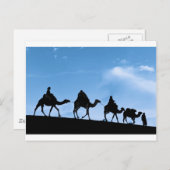Silhouette van Camel Caravan Briefkaart (Voorkant / Achterkant)