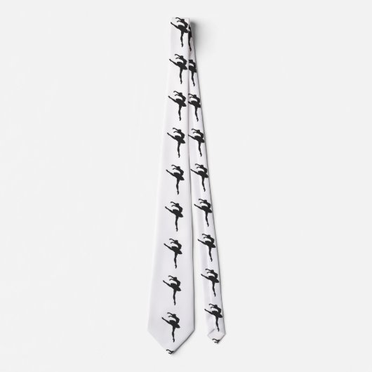 Silhouette van de ballerina stropdas (Voorkant)