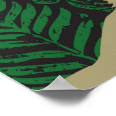 Silhouette van een hert, een duif en een ster tege poster (Hoek)