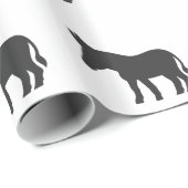 Silhouette van een mule cadeaupapier (Rol Hoek)