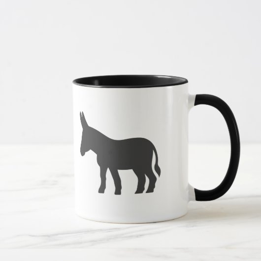 Silhouette van een mule mok (Rechts)