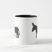 Silhouette van een mule mok (Midden)