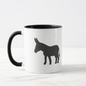 Silhouette van een mule mok (Links)