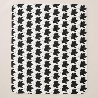 Silhouette van een paardenblad sherpa deken