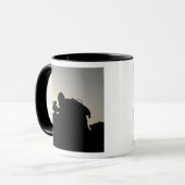 Silhouette van een Squad Automatic Weapon gunner Mok (Voorkant links)