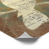 Silhouette van een vogel poster (Hoek)