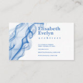 Silhouette van gekleurde rook g79 visitekaartje (Achterkant)