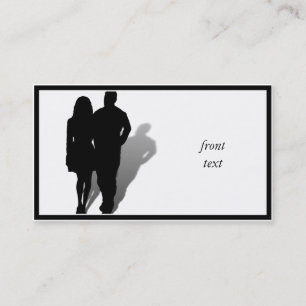Silhouette van Man en Vrouw Visitekaartje