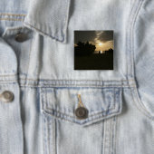 Silhouette van mariniers vierkante button 5,1 cm (In situ)