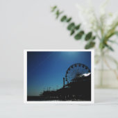 Silhouette van Pier Briefkaart (Staand voorkant)