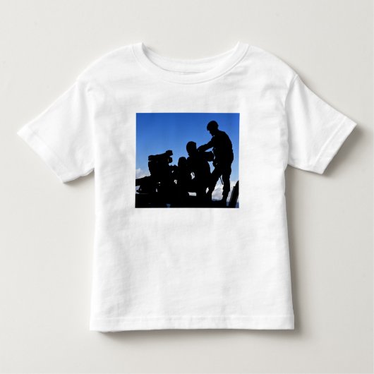 Silhouette van soldaten kinder shirts (Voorkant)
