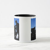 Silhouette van soldaten mok (Midden)